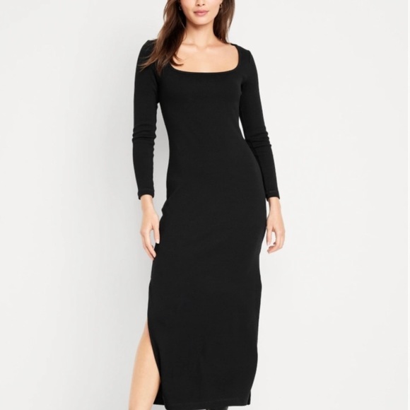 Old Navy Rib-Knit Midi Dress - Picture 1 of 4